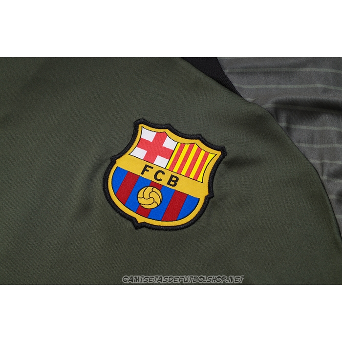 Chandal del Barcelona 23-24 Manga Corta Verde Oscuro - Pantalon Corto